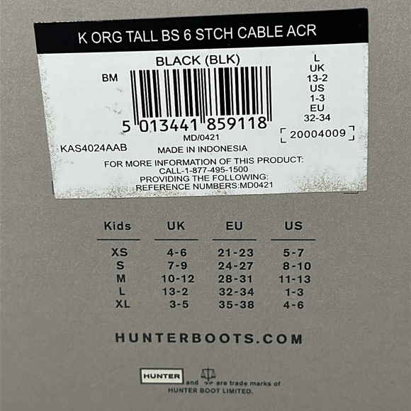 Kids Hunter Boot Socks sz L black Hunter Boot Socks - Picture 3 of 7